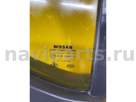 Форточка задняя правая Nissan Navara, 2013 г., OEM 43R004524, арт. 168983, фото 2