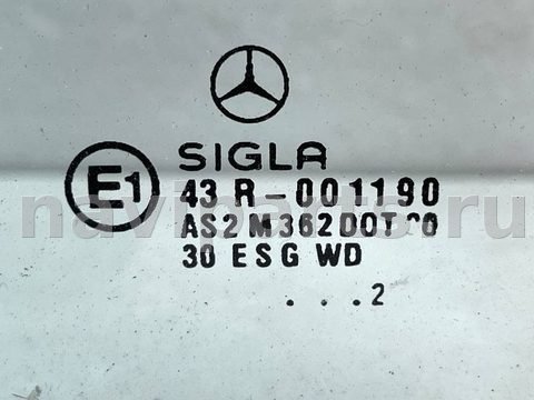 Форточка задняя правая Mercedes E W210, 2002 г., OEM A2107351209, арт. 19887, фото 2