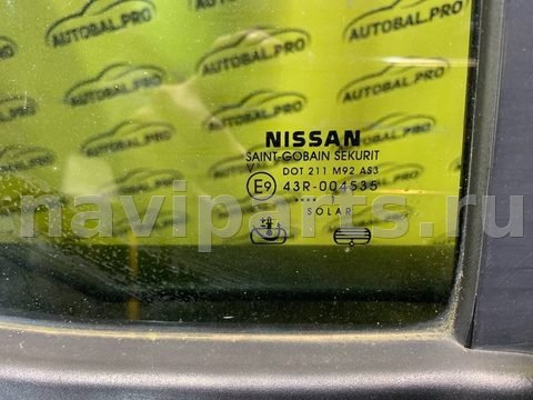 Форточка задняя правая Nissan Pathfinder, 2011 г., OEM 82262EB33A, арт. 248980, фото 3