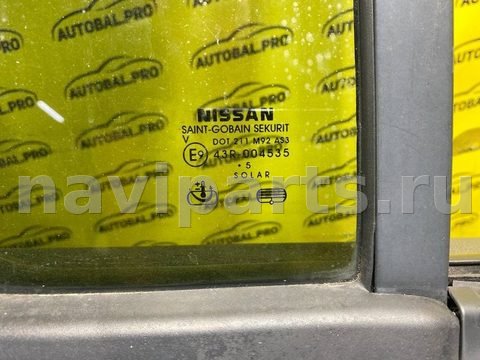 Форточка задняя правая Nissan Pathfinder, 2005 г., OEM 82262EB33A, арт. 250569, фото 4