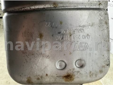 Глушитель Audi Q7 4M, 2022 г., OEM 4M0253211AG, арт. 25932, фото 4