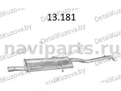 Глушитель Mercedes A W168, 1997 г., арт. 99371