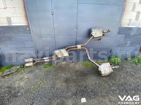 Глушитель Audi A8 D4, 2013 г., OEM 4H0253611, арт. BVR150-3