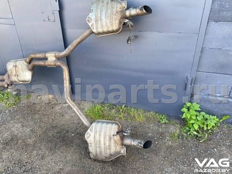 Глушитель Audi A8 D4, 2013 г., OEM 4H0253611, арт. BVR150-3, фото 2