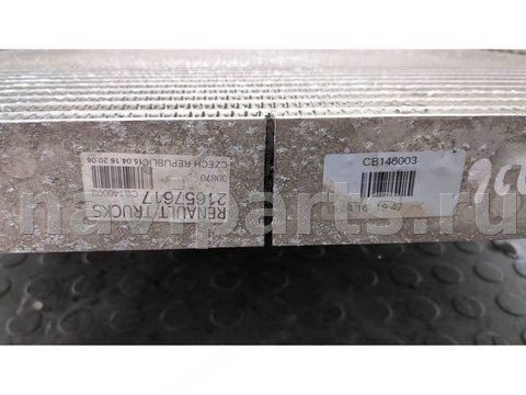 Интеркулер Renault D, 2016 г., OEM 21657617, арт. 20755955, фото 2