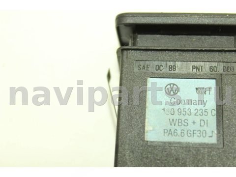 Кнопка аварийной сигнализации Volkswagen Bora, 2000 г., OEM 1J0953235C, арт. 108783736, фото 3