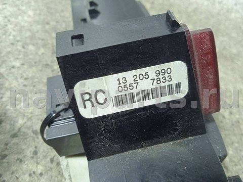 Кнопка аварийной сигнализации Opel Corsa, 2008 г., OEM 13205990, арт. 46023041372, фото 3