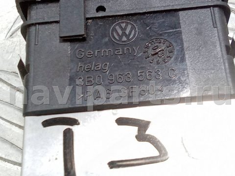 Кнопка обогрева сидений Volkswagen Passat B5, 2002 г., OEM 3B0963563C, арт. 109734936, фото 2