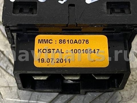 Кнопка обогрева сидений Mitsubishi Pajero Sport, 2011 г., OEM 8610A076, арт. 212771, фото 3