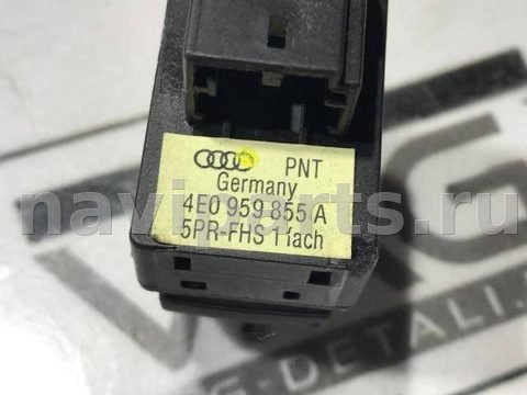Кнопка стеклоподъёмника задняя правая Audi A8 D3, 2004 г., OEM 4E0959855A, арт. 54766881, фото 4