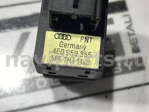 Кнопка стеклоподъёмника задняя правая Audi A8 D3, 2005 г., OEM 4E0959855, арт. 54766886, фото 4