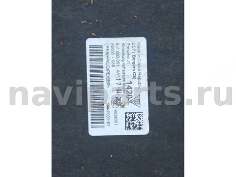 Ковёр багажника Porsche Taycan, 2023 г., OEM 9J1863051, арт. 453-11, фото 3