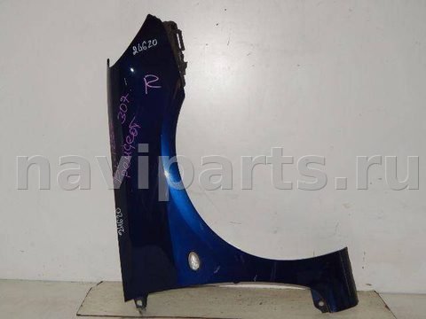 Крыло переднее правое Peugeot 307, 2006 г., арт. 24620