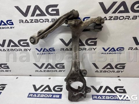 Поворотный кулак левый Audi A8 D3, 2006 г., OEM 4E0407257, арт. BVR162-153