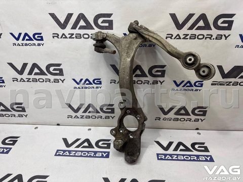 Поворотный кулак левый Audi A8 D3, 2006 г., OEM 4E0407257, арт. BVR162-153, фото 2