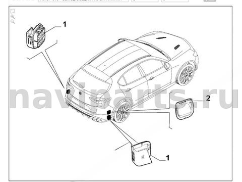 Люк Alfa Romeo Giulia, 2020 г., OEM 52076397, арт. 1338-1, фото 2