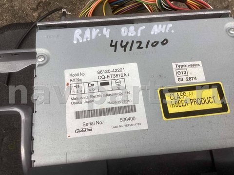 Магнитола Toyota RAV4, 2008 г., OEM 8612042221, арт. 12050