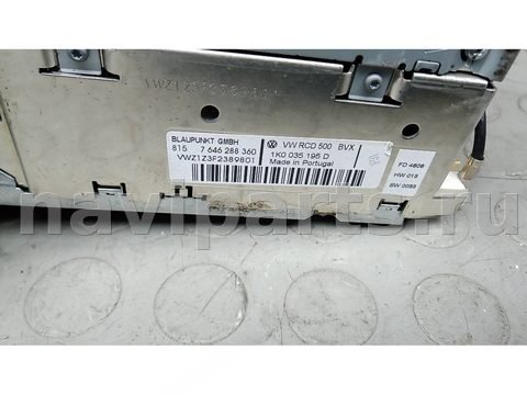 Магнитола Volkswagen Touran, 2007 г., OEM 1K0035195D, арт. 1EP39I401, фото 3