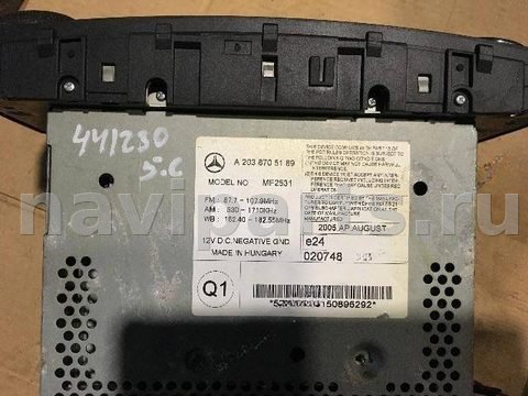 Магнитола Mercedes C W203, 2005 г., OEM 2038705189, арт. 33110278, фото 3