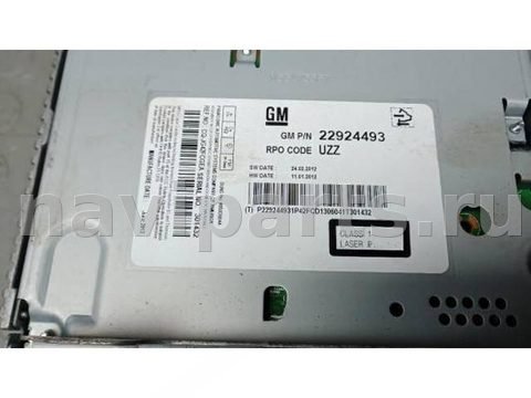 Магнитола Opel Zafira, 2013 г., OEM 22924493, арт. 5BG04I401, фото 2