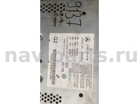 Магнитола Mercedes C W203, 2004 г., OEM A2038704589, арт. 9137, фото 5
