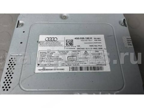 Магнитола Audi A6 C7, 2014 г., OEM 4G0035192H, арт. 9BM25I401, фото 4
