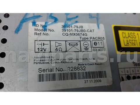 Магнитола Suzuki SX4, 2009 г., OEM 3910179JB, арт. ABE04I401, фото 4