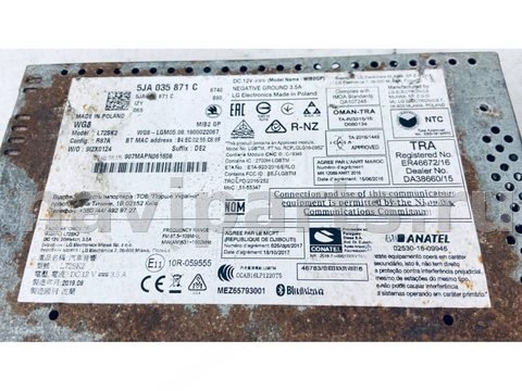 Магнитола Skoda Rapid, 2012 г., OEM 5JA035871C, арт. B122972, фото 4