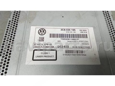 Магнитола Volkswagen Tiguan, 2010 г., OEM 3C8035195, арт. EEP34I401, фото 3