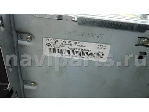 Магнитола Volkswagen Passat B6, 2006 г., OEM 1k0035186p, арт. YEA13I401, фото 4