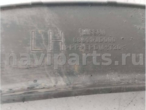 Молдинг крыла переднего левого Nissan Qashqai, 2007 г., OEM 63811JD000, арт. GDA-55370974, фото 5