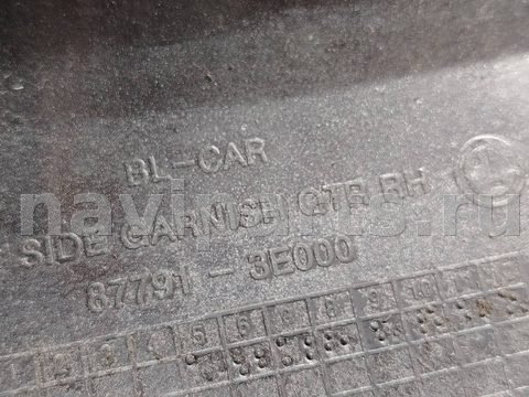 Молдинг крыла заднего правого Kia Sorento, 2002 г., OEM 877913е000, арт. 197414, фото 5