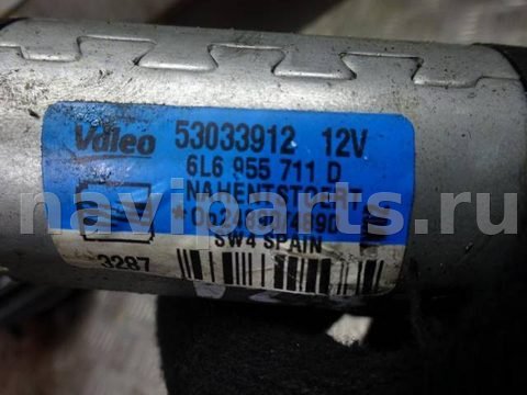 Моторчик заднего стеклоочистителя Seat Ibiza, 2005 г., OEM 6l6955711d, арт. 0181229, фото 3