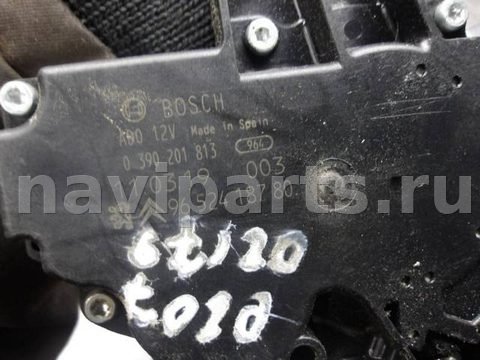 Моторчик заднего стеклоочистителя Peugeot 207, 2011 г., OEM 9652418780, арт. 0214437, фото 2