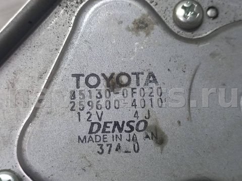 Моторчик заднего стеклоочистителя Toyota Corolla Verso, 2006 г., арт. 1113922, фото 3
