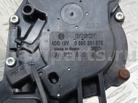 Моторчик заднего стеклоочистителя Mercedes E W211, 2006 г., OEM A2118200342, арт. 1114669, фото 4
