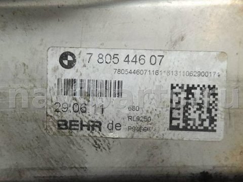Охладитель отработанных газов BMW 5 F10/F11/GT F07, 2011 г., OEM 7805446, арт. 55314926, фото 3