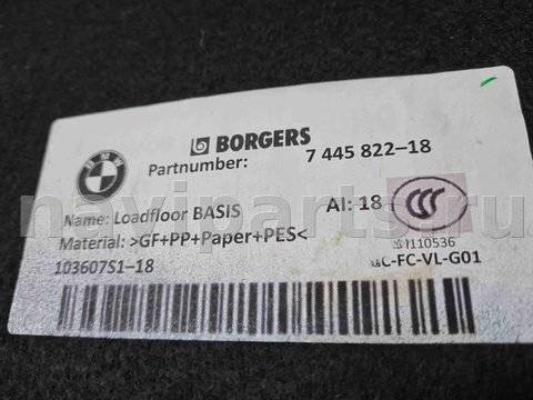 Пол багажника BMW X3, 2020 г., OEM 51477445822, арт. 060223-19, фото 5