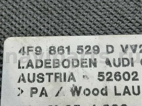 Пол багажника Audi A6 Allroad C6, 2007 г., OEM 4F9861529D, арт. 85988370, фото 19