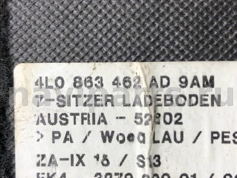 Пол багажника Audi Q7 4L, 2007 г., OEM 4L0863462AD, арт. 87408727, фото 6