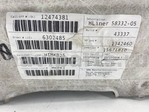 Новое BMW X3 G01, 2019 г., OEM 6302485, арт. 11916, фото 12