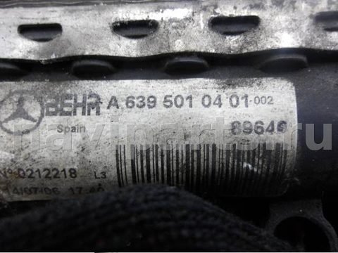 Радиатор основной Mercedes Vito W639, 2005 г., OEM a6395010401, арт. 0260175, фото 5
