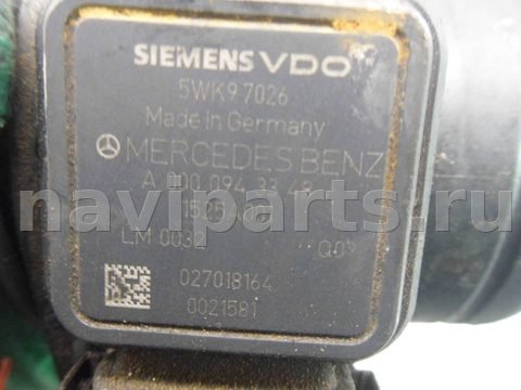 Расходомер воздуха (ДМРВ) Mercedes B W245, 2008 г., OEM 0000943348, арт. 00166831, фото 2
