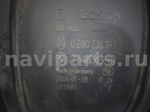 Расходомер воздуха (ДМРВ) BMW X5 E70, 2008 г., OEM 7548103, арт. 00205123, фото 5