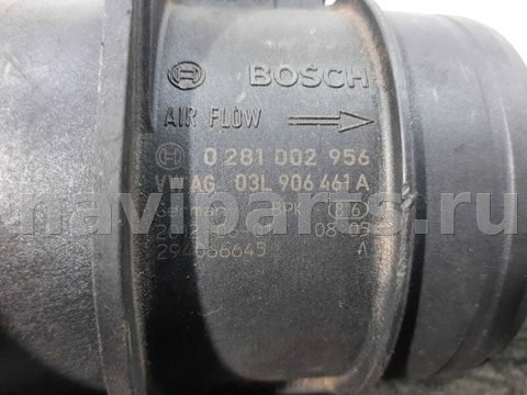 Расходомер воздуха (ДМРВ) Volkswagen Crafter, 2013 г., OEM 03L906461A, арт. 00275421, фото 3