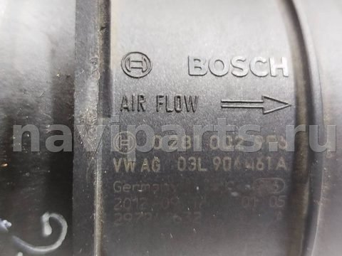 Расходомер воздуха (ДМРВ) Volkswagen Touran, 2010 г., OEM 0281002956, арт. 1270785_8, фото 6