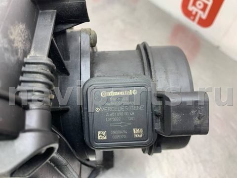 Расходомер воздуха (ДМРВ) Mercedes C W204, 2011 г., OEM A6510900048, арт. 79759, фото 3