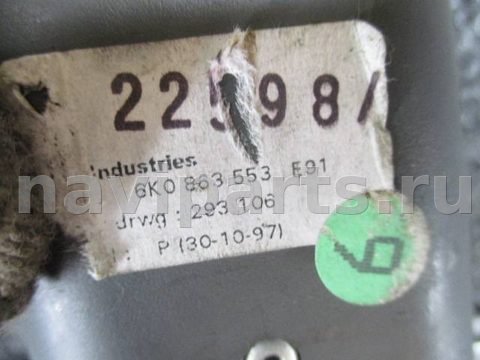 Шторка багажника Volkswagen Polo, 1998 г., OEM 6k0863553, арт. 0138696, фото 4