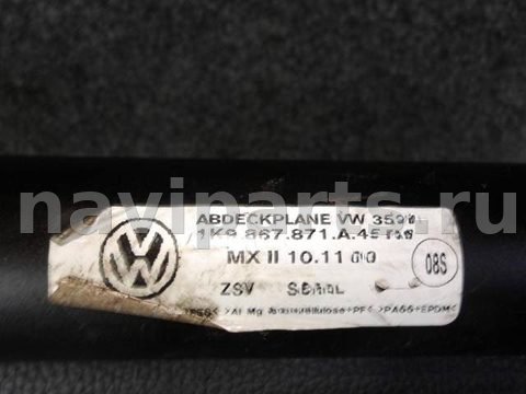Шторка багажника Volkswagen Golf, 2010 г., OEM 1k9867871a, арт. 0212533, фото 2