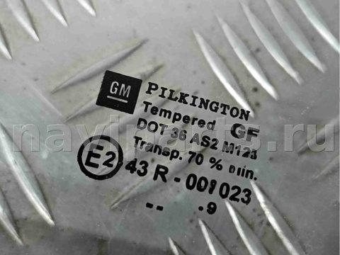 Стекло двери передней левой Opel Zafira, 2000 г., арт. 013127, фото 2